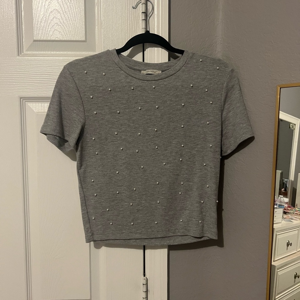 Gray Zara Top
